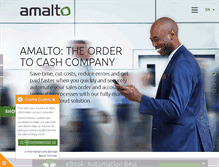 Tablet Screenshot of amalto.com